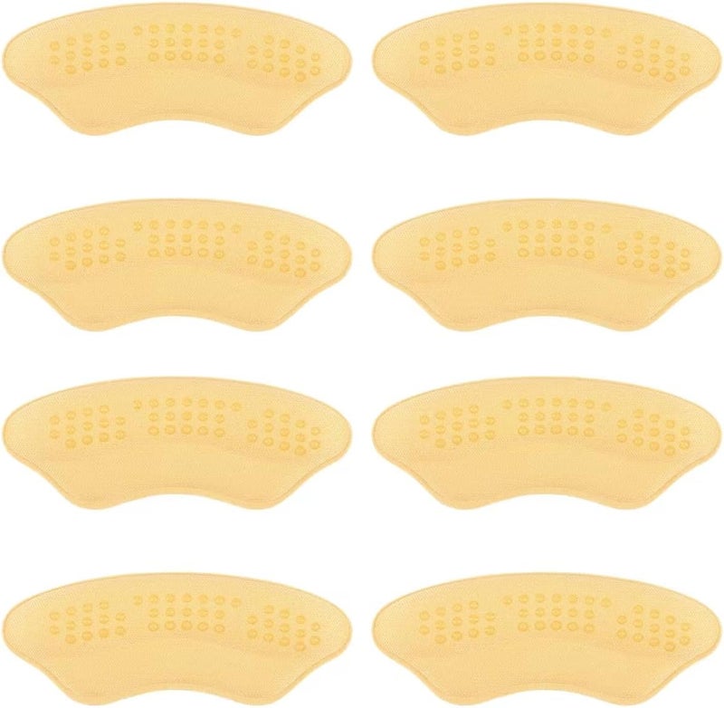 Riootlnm Heel Pads for Shoes That are Too Big, Heel Inserts for Women, Heel Grips for Womens Shoes, Heel Protectors, Heel Cushion Liners for Blisters Loose Shoes, Shoe Fillers (Antigel Beige 4Pairs) - Image 1